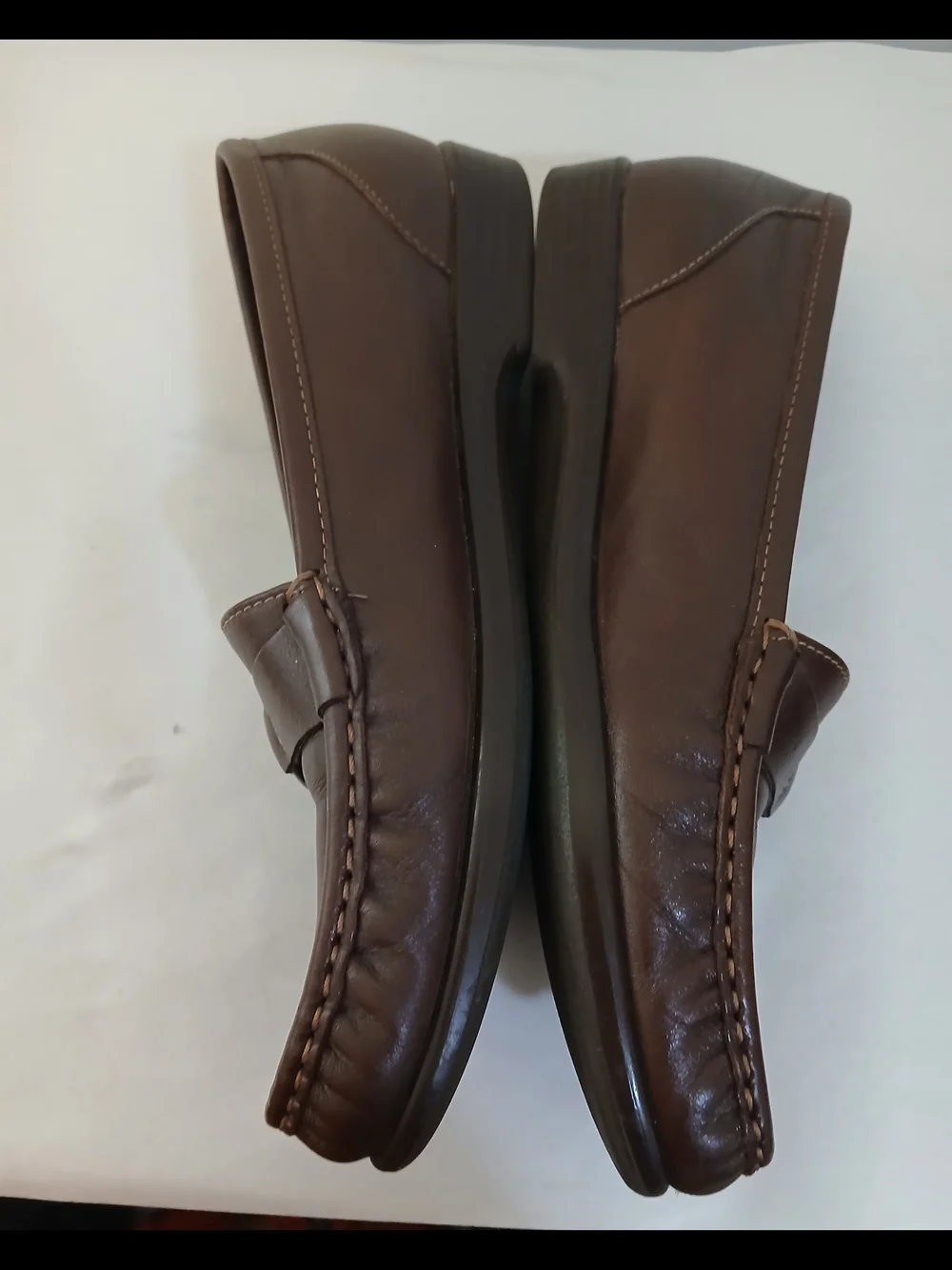 SAS Tripad Women's Brown Leather Loafers Sz. 10 Slim